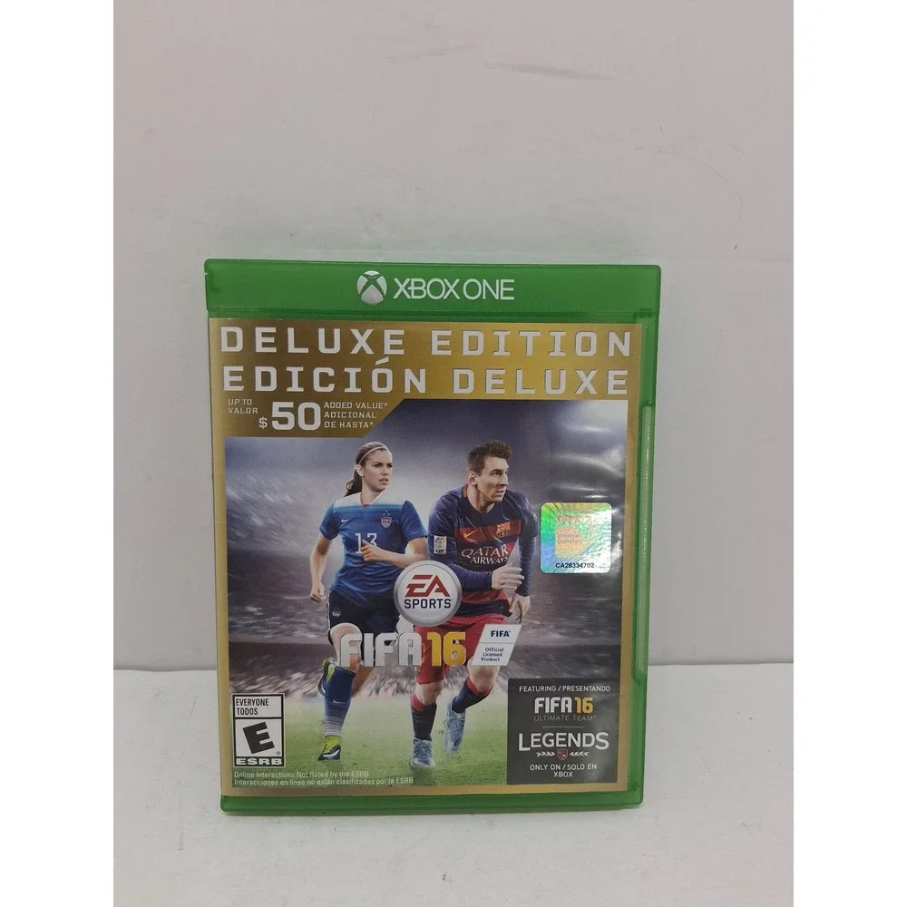 FIFA 16 Deluxe Edition Xbox One EA Sports Messi Morgan Soccer Video Game
